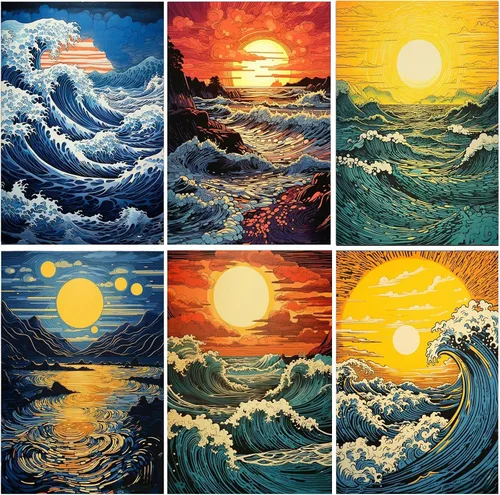 Vista 17 de DOTSOPS Kits de pintura de diamantes para adultos, kit de pintura para manualidades, manualidades, paquetes de arte de diamantes 5D, kits completos