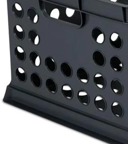 Vista 8 de Sterilite - Cajas de almacenamiento apilables de plástico con asas para organizar archivos para el hogar, oficina, dormitorio, garaje o área de Negro