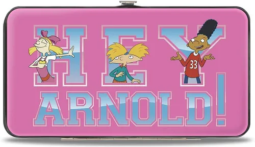 Vista 4 de Buckle-Down Cartera con bisagras para mujer Hey Arnold, 7" x 4", Hola Arnold!, Buckle-down Billetera con bisagra - Hey Arnold!