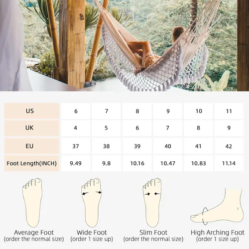 Vista 6 de ATHMILE Braided Womens Sandals Round Open Toe Fashion Slide Sandals Women Dressy Summer Flat Beach Size 6-11