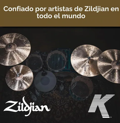 Vista 6 de Zildjian 16 pulgadas K Set de platillos personalizados, oscuros