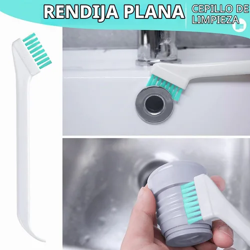 Vista 2 de Juego de cepillos de limpieza pequeños, 4 piezas, herramienta de limpieza para el hogar de grietas para ventana, ranura para puerta corrediza