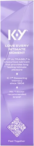 Vista 4 de K-Y Ultragel Premium Fórmula a base de agua amigable para el cuerpo, 4.5 onzas líquidas, lubricante personal para sexo más húmedo para hombres