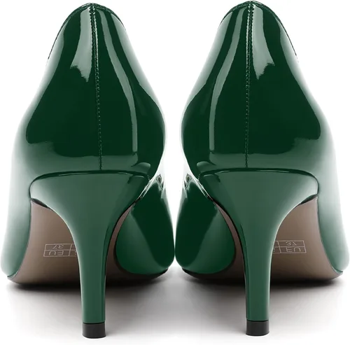 Vista 4 de Zapatos de tacón medio para mujer con puntera puntiaguda y puntera puntiaguda de 2.5 pulgadas