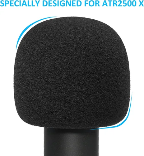 Vista 5 de YOUSHARES SM57 - Cubierta de espuma con filtro pop, cubierta de viento para micrófono, compatible con micrófono Shure SM-57 para bloquear