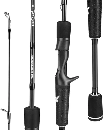 Vista 9 de KastKing Crixus Fishing Rods,IM6 Graphite Spinning Rod & Casting Rod W/Zirconium Oxide Ring Stainless Steel Guides, SuperPolymer Handle