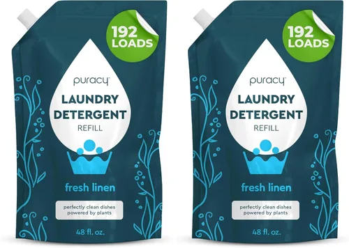Vista 10 de Puracy - Detergente líquido natural para lavandería para bebés - Libre de 1,4 Dioxano, concentrado líquido de detergente sin fragancia y suave