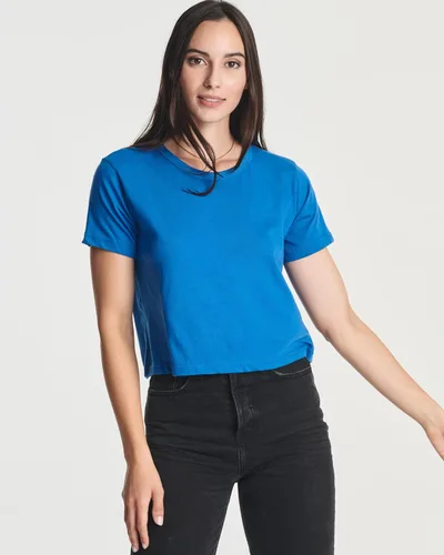 Vista 2 de Real Essentials Cultivo SS de algodón para mujer (disponible en tallas grandes)