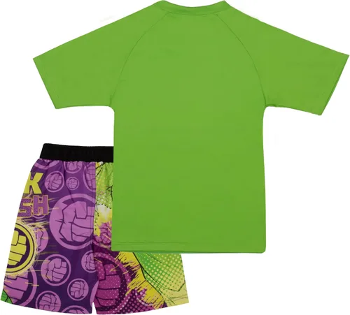 Vista 2 de Marvel Conjunto de traje de baño de 2 piezas de Avengers Spiderman Black Panther Miles Morales para niños