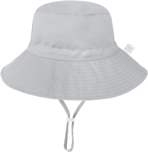 Vista 2 de Sombrero de sol para bebé, cara sonriente, sombrero de sol para niños y niñas, gorra ajustable con protección solar UPF 50+