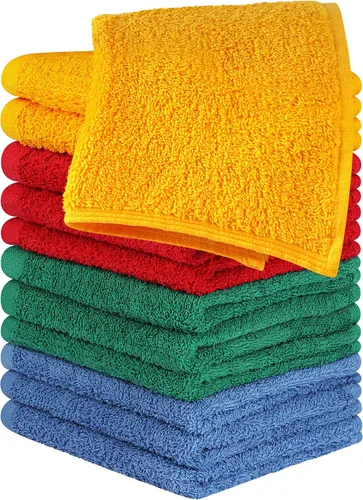 Vista 36 de Utopia Towels Juego de 12 paños de algodón – 100% algodón hilado en anillo, paños de franela de alta calidad, altamente absorbentes y suaves al