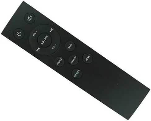 Vista 2 de Control remoto adecuado para Insignia NS-SBAR21F20 Bluetooth TV Barra de sonido Barra de sonido Sistema de audio Altavoz