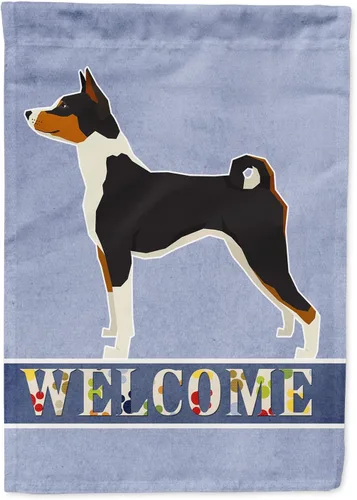 Vista 13 de Caroline's Treasures CK3704GF Bandera de jardín de bienvenida de Akita Shepherd Black and Tan - Bandera decorativa para patio exterior, patio