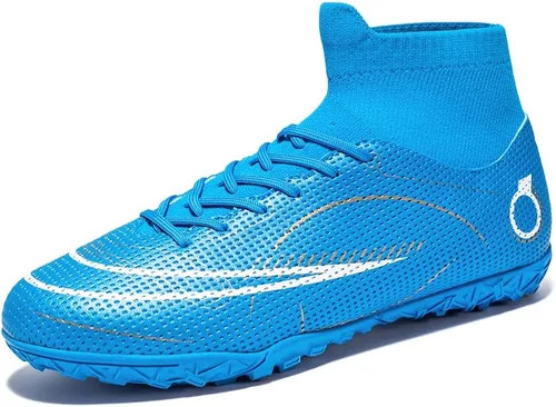 Vista 2 de Botas de fútbol para hombre, zapatos de fútbol profesionales de alta calidad, para interiores y exteriores, cómodos tenis atléticos