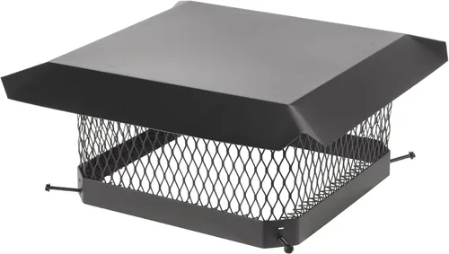 Vista 8 de HY-Guard HG99 Cubierta de Chimenea de Acero Galvanizado de Una Sola Salida con Perno, Tamaño de Malla 3/4", Se Adapta al Exterior de Baldosas