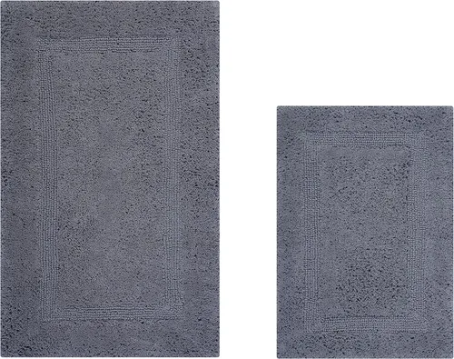 Vista 21 de Better Trends Alfombra de Inodoro en Forma de U Cubierta de Asiento de Inodoro de Lujo 100% Algodón Absorbente de Agua, Cubierta de Tapa Reversible