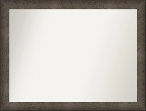Vista 908 de Amanti Art Espejo de pared personalizado no biselado (25 x 25 pulgadas), marco de bronce acentuado, varios tamaños personalizados, espejo de baño