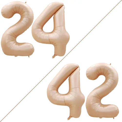 Vista 410 de Goer, conjunto de globos de papel aluminio para decoraciones de cumpleaños, globos de las letras de feliz cumpleaños y de números Oro