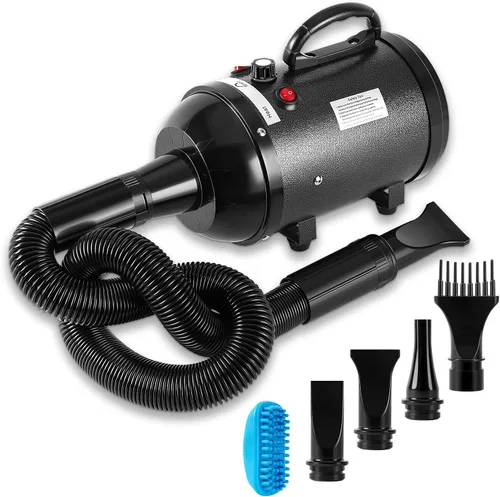 Vista 9 de NESTROAD - Secador de pelo para perros para peluquería de mascotas, 4.3HP Púrpura