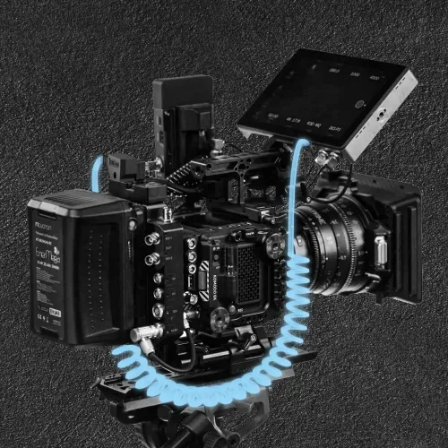 Vista 6 de Alvin's Cables D-tap a DC Cable de alimentación 12V 0.217 in ×2.0.039 in DC Cable en espiral para Canon C70, Atomos Shogun, Blackmagic Video Assist