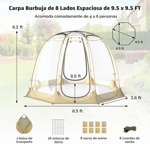 Vista 4 de Tangkula Tents Tent
