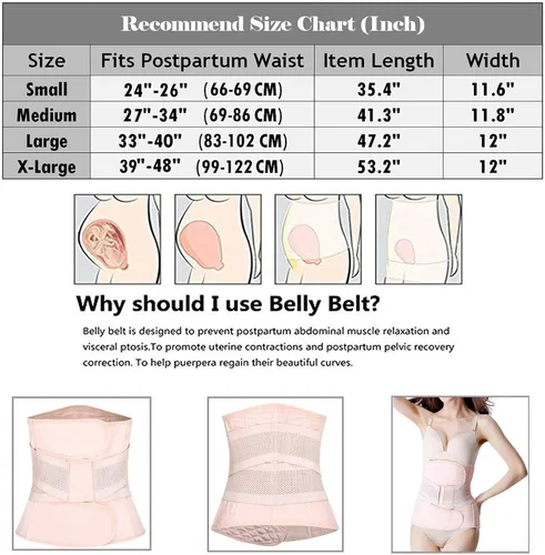 Vista 2 de Faja postparto, cinturón de recuperación de cesárea, soporte para la espalda, venda abdominal, banda para el vientre, ropa moldeadora.