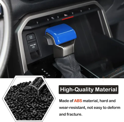 Vista 4 de Aunginsy Cubierta de freno de mano para palanca de cambios de automóvil, compatible con Toyota Tundra 2022+, Sequoia 2023+ y Tacoma 2024+, perilla
