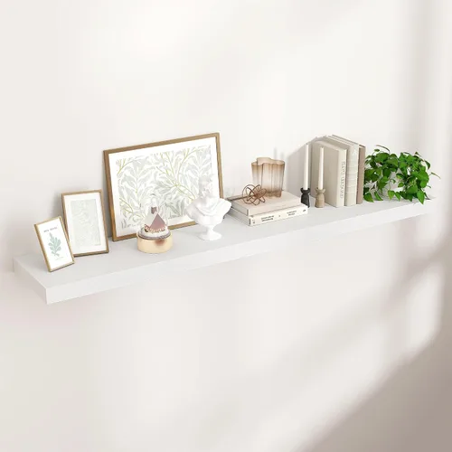 Vista 38 de Estantes flotantes cuadrados para pared de 8 pulgadas de ancho x 8 pulgadas de profundidad x 1.2 pulgadas de alto, pequeños estantes de pared