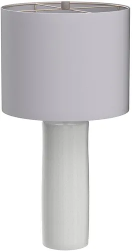 Vista 4 de Signature Design by Ashley Steuben - Lámpara de mesa de cerámica texturizada, 2 lámparas, 25", color blanco sólido