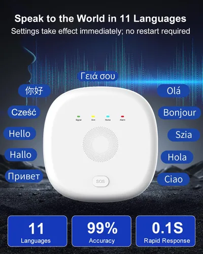 Vista 5 de Sistema de Seguridad Inalámbrico WiFi para el Hogar - Sistema de Alarma Inteligente para Hogar y Empresa, Expandible, Teclado Independiente, Alertas