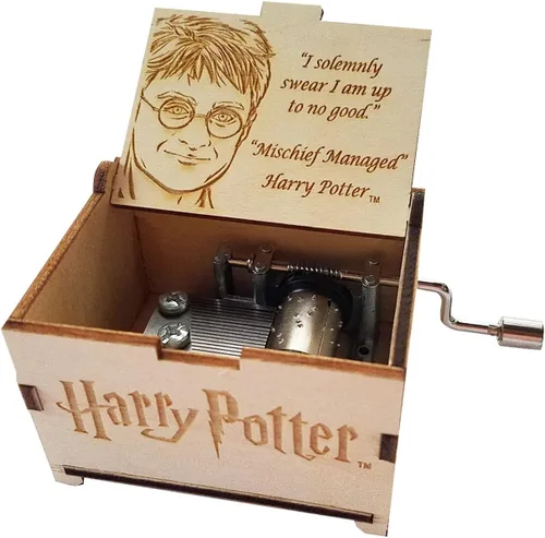 Vista 9 de TheLaser'sEdge Harry Potter Mini caja de música de regalo - Felicidad negra Negro