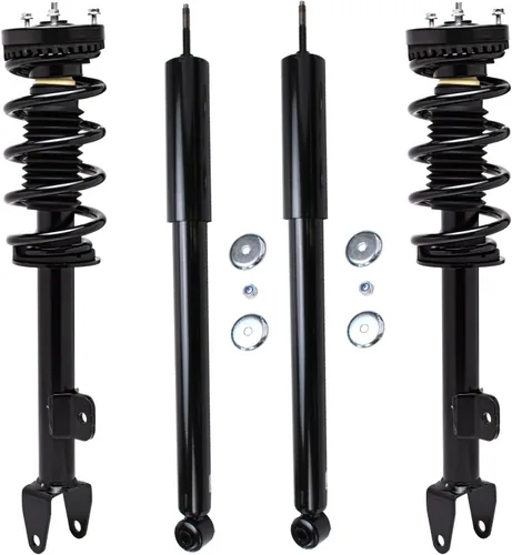 Vista 26 de Detroit Axle - Puntales y Amortiguadores para Chevy Traverse Buick Enclave GMC Acadia Saturn Outlook 2007-2012, 2 puntales delanteros con resorte