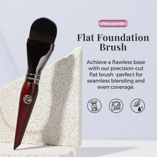 Vista 2 de ENERGY Brocha de base para maquillaje líquido, máscara facial de bricolaje de cerdas suaves de alta calidad, cepillo de contorno facial para mezclar