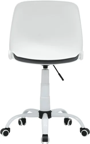 Vista 6 de Studio Designs - Silla giratoria plegable contorneada, silla de escritorio ergonómica con altura ajustable, respaldo plegable para almacenamiento