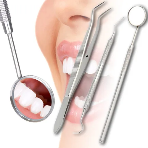 Vista 6 de SURGICAL ONLINE Kit de herramientas dentales profesionales, kit de limpieza de dientes, kit de cuidado bucal para púas de dientes, espejo dental