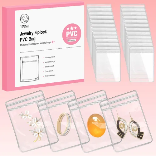 Vista 11 de Libro Grande Transparente de Almacenamiento de Joyería con 300 Bolsillos y 150 Fundas para Joyería, Organizador de Joyería de Viaje