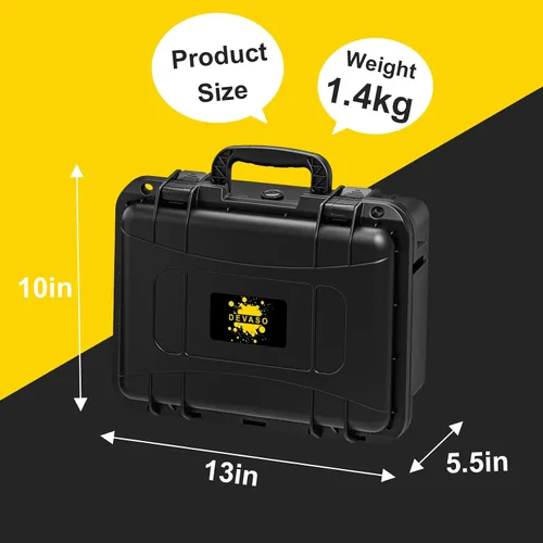 Vista 5 de DEVASO Carrying Case for Nintendo Switch/Switch OLED, Professional Deluxe Waterproof Travel Case Soft Lining Hard Case for Nintendo Switch OLED