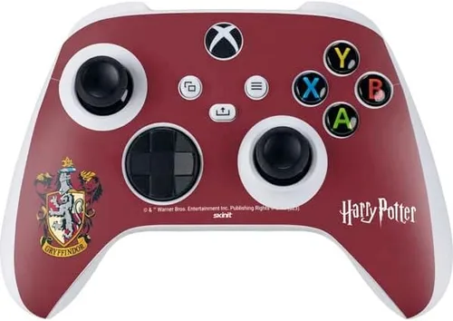 Vista 23 de Skinit Calcomanía para juegos compatible con el controlador Xbox Series S – Diseño oficial de Wizarding Worlds Harry Potter Deathly Hallows Symbol