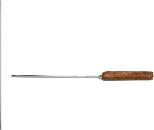 Vista 3 de Yair Emanuel Cuchillo Challah con mango de madera de mango natural, cuchillo de pan dentado de 13 pulgadas, cortador de pan de acero inoxidable