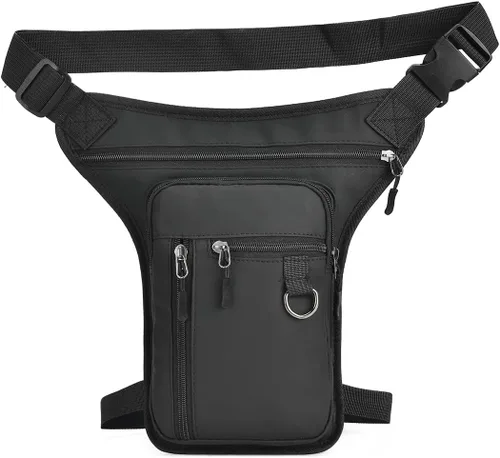 Vista 8 de Riñonera de cintura para hombres y mujeres, 00-negro gris, Casual