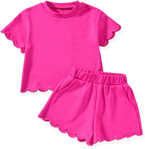 Vista 19 de Aalizzwell Traje de verano para niña pequeña 2-5T Púrpura