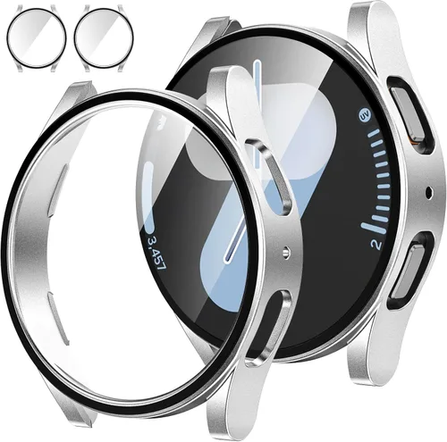 Vista 27 de Tensea [Paquete de 2]: Funda protectora de pantalla para Samsung Galaxy Watch FE 2024/5 2022/4 2021, accesorios de 1.57 pulgadas, cubierta
