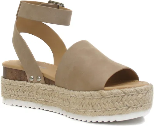 Vista 2 de Soda Topic Topshoe Avenue - Sandalias de alpargata punta abierta con correa de tobillo