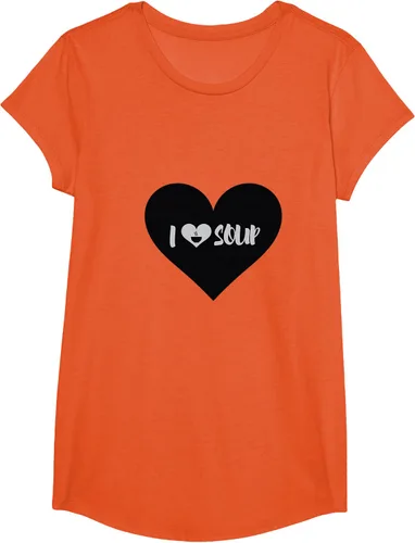 Vista 63 de I Love Soup - Camiseta de regalo con forma de corazón, Blanco, S Asfalto