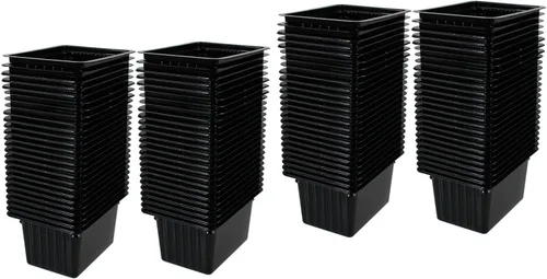 Vista 3 de Handy Pantry Micro Punnet Microgreens - Bandejas de cultivo de una sola porción – Paquete de 10 – 2 pulgadas por 3 pulgadas – 2 pulgadas de alto