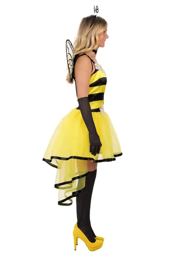 Vista 5 de Disfraz de Vestido de Reina Abeja para Mujer Multicolor