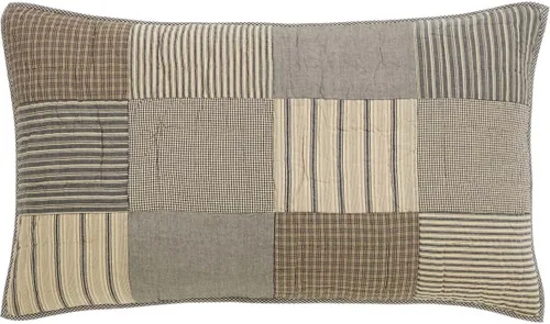 Vista 14 de VHC Brands Sawyer Mill - Almohada decorativa familiar azul para sofá, sofá o cama, 14 x 22 pulgadas