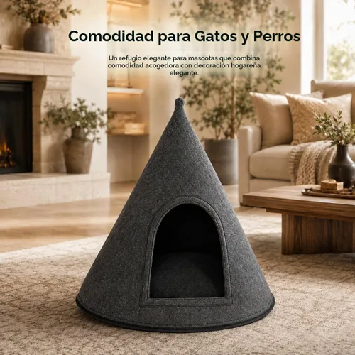 Vista 7 de Camas para gatos de interior y perros pequeños, cama mullida