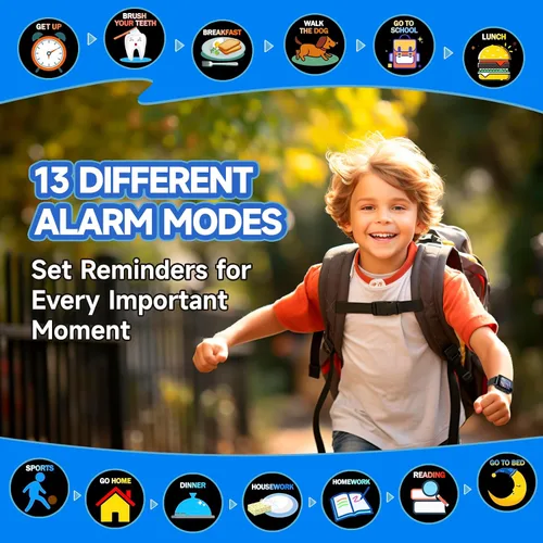 Vista 4 de Reloj para Niños Juguetes para Niños con 26 Juegos, Reloj Inteligente con Cámara para Niños de 4 a 12 Años, Pantalla Táctil, Podómetro, Linterna