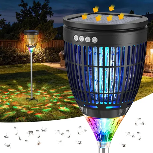 Vista 9 de Exterminador solar de insectos al aire libre, matamosquitos de 4200 Verde